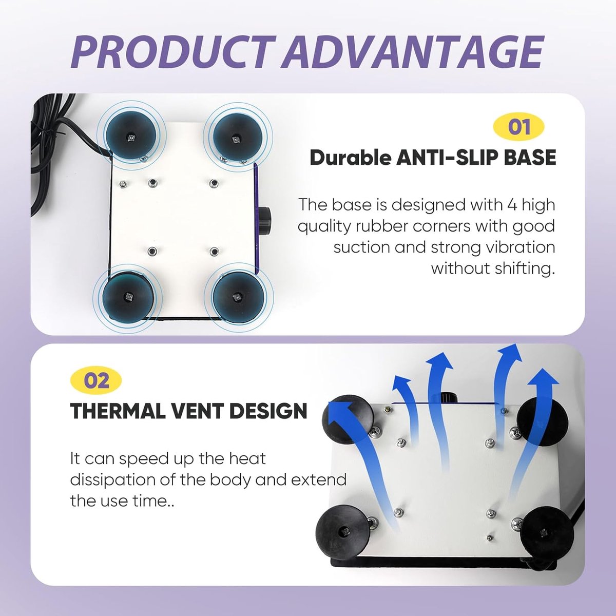 DIFU 70 W tandheelkundige oscillator, ronde trilplaat, klein