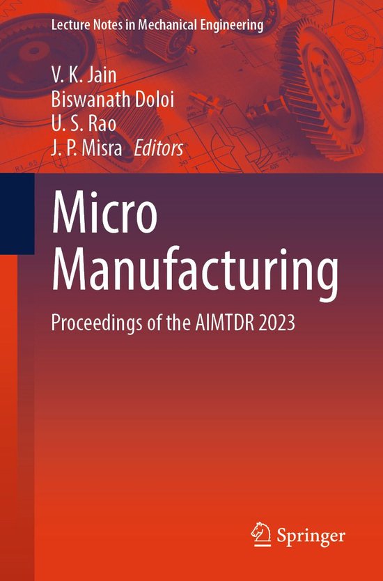 Mechanical Engineering (R0) - Micro Manufacturing - cover