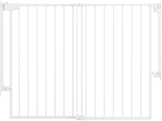 Barrière d'escalier extensible ADSafety - 72 à 107 cm - Fixation à vis - Barrière de sécurité - Barrière pour enfants - Barrière pour chiens - Wit