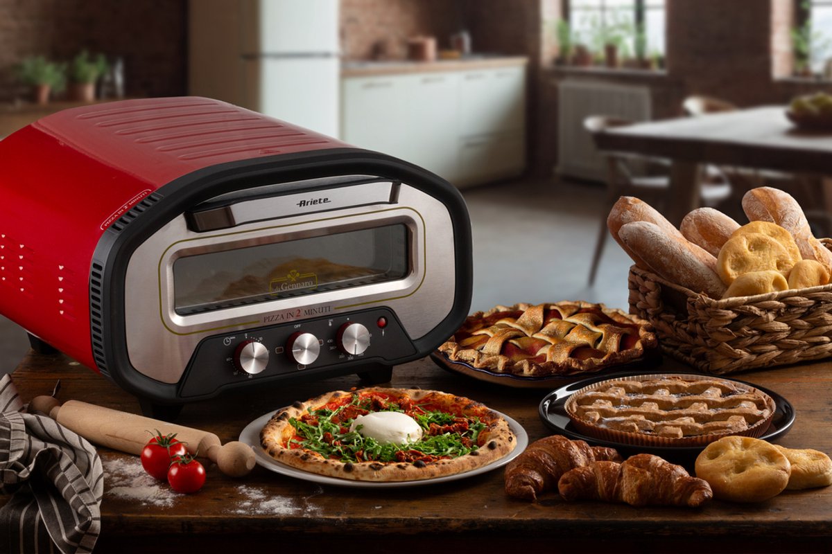 Ariete 3901/00 - Elektrische pizza oven - 2200 Watt - temperatuur tot 430°C - Klaar in 2 minuten - timer - Inclusief 1 pizzasnijder en 1 aluminium schep – foto 5