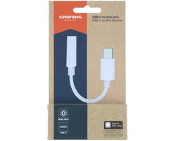 Câble Grundig USB-C avec prise jack 3,5 mm - Plastique