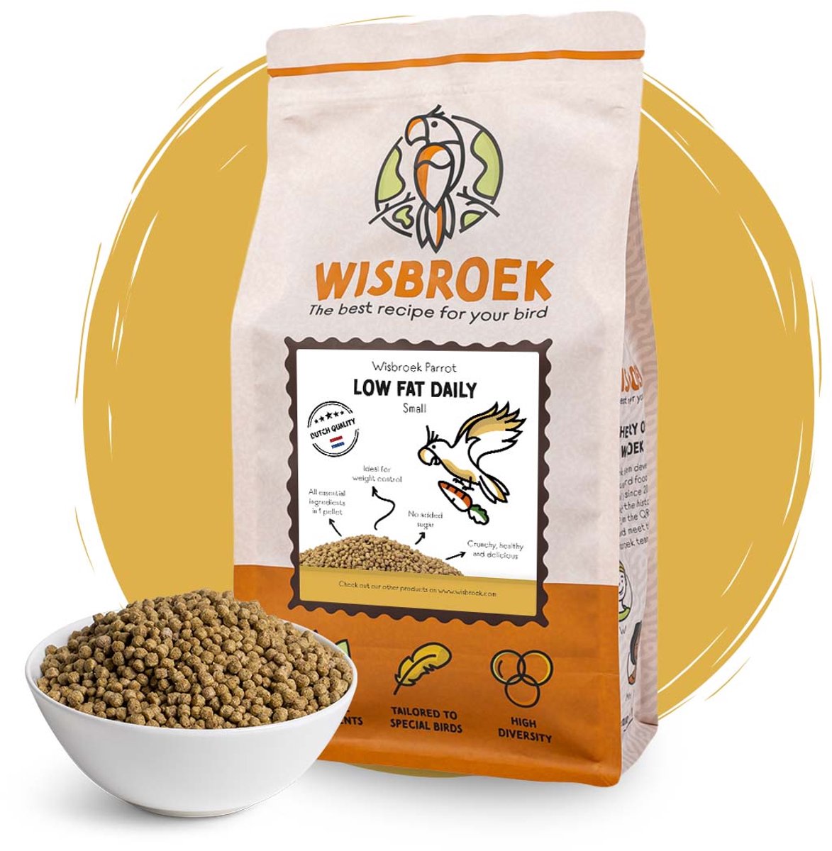 Wisbroek Parrot Low Fat Daily (1 kg)