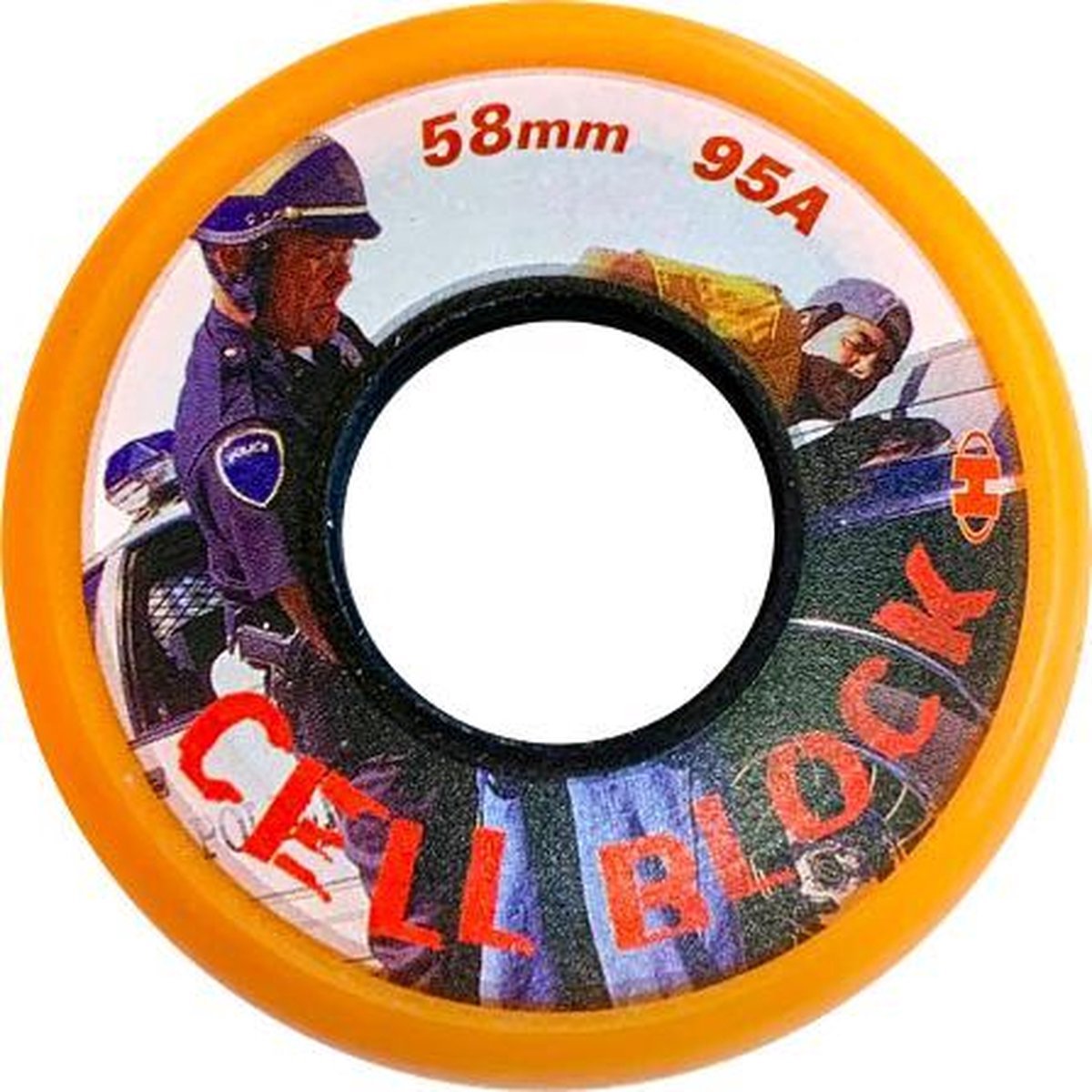 Hyper Cell Block Wielen voor inlineskates Aggressive skating 58 mm 95A – Set van 4 wielen Oranje