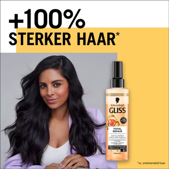 Gliss Kur Anti-Klit Spray Total Repair - Voordeelverpakking 12 x 200 ml van Merkloos — afbeelding 2