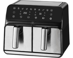 Royal Swiss® Dubbele Airfryer Heteluchtfriteuse 8L – 1700W – 8 Programma’s – Touchscreen – Gezond Koken met 80% Minder Vet