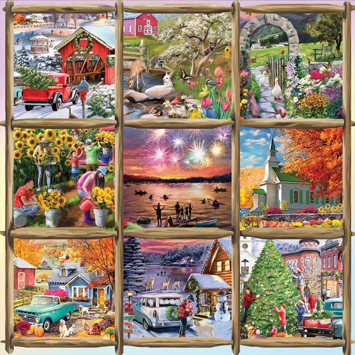 Alipson Puzzle - Seizoenen Legpuzzel 1000 Stuks - Puzzelplezier.