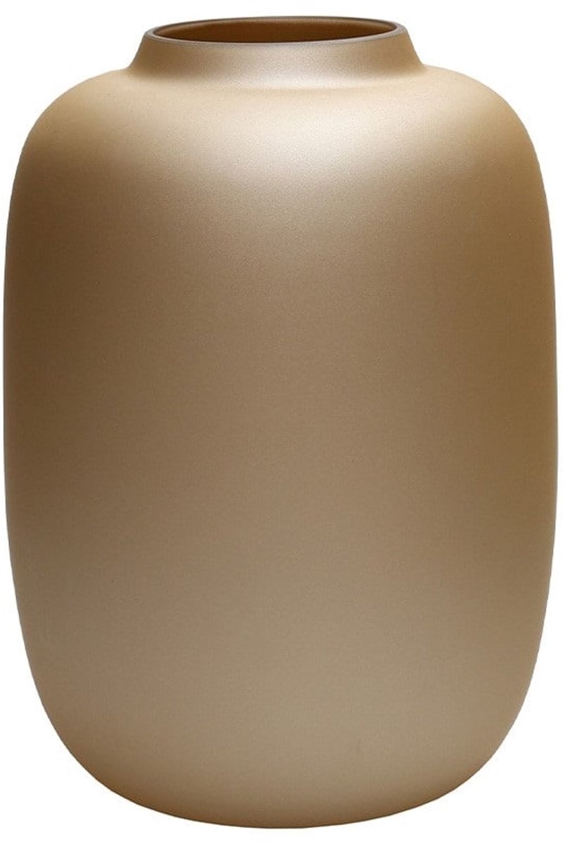 Vase The World Vaas Artic | Small | Matt Gold - Mat goud | Mond geblazen glas | Ø21 x H29 cm