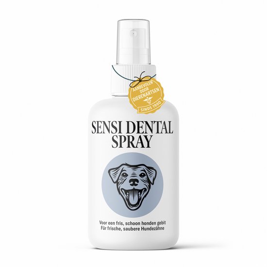 Sensipharm Sensi Dental Spray 100 ml Tanden Spray voor Honden, Gebit Verzorging, Tandspray, Frisse Adem, tegen Tandplak, Tandenspray