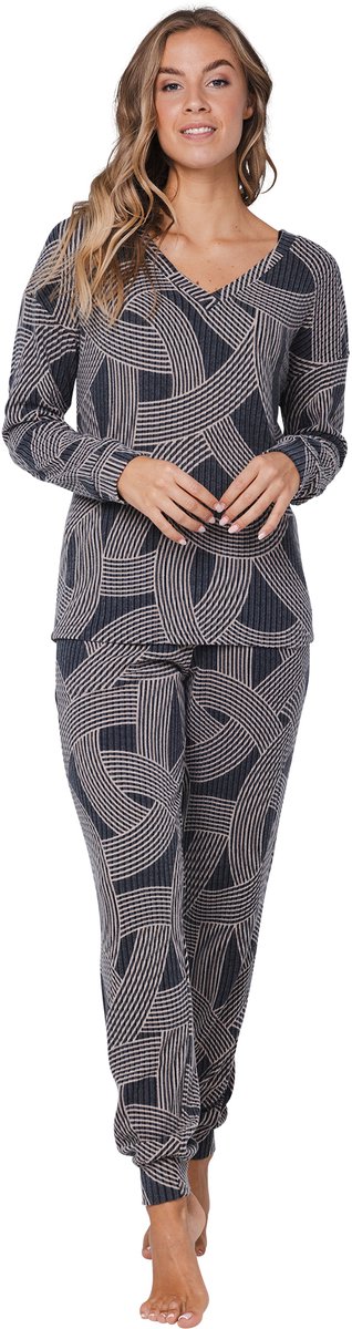 Pastunette Premium - Pyjama - Balance - Viscose/Polyester - Grijs/Beige