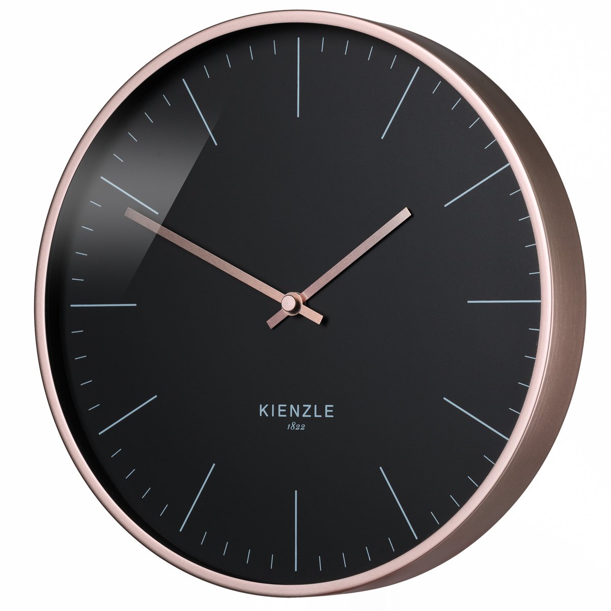 Kienzle Wandklok - Modern - 25cm - DCF - Roségoud - Zwart