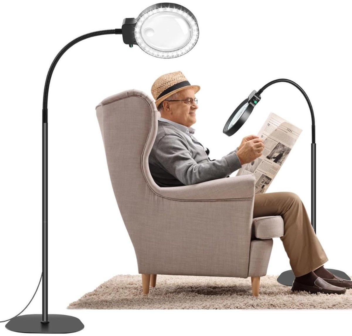 CLVP® Loeplamp met Standaard - Lamp met Led Verlichting