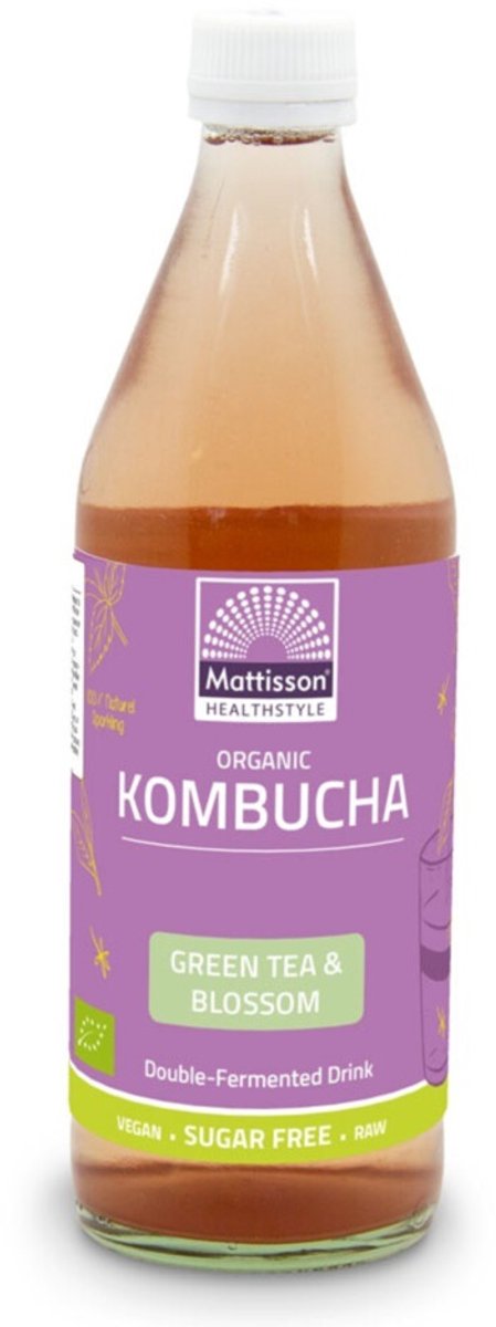 Mattisson - Kombucha Green Tea Blossom Bio - 3 x 500 ml - Voordeelverpakking