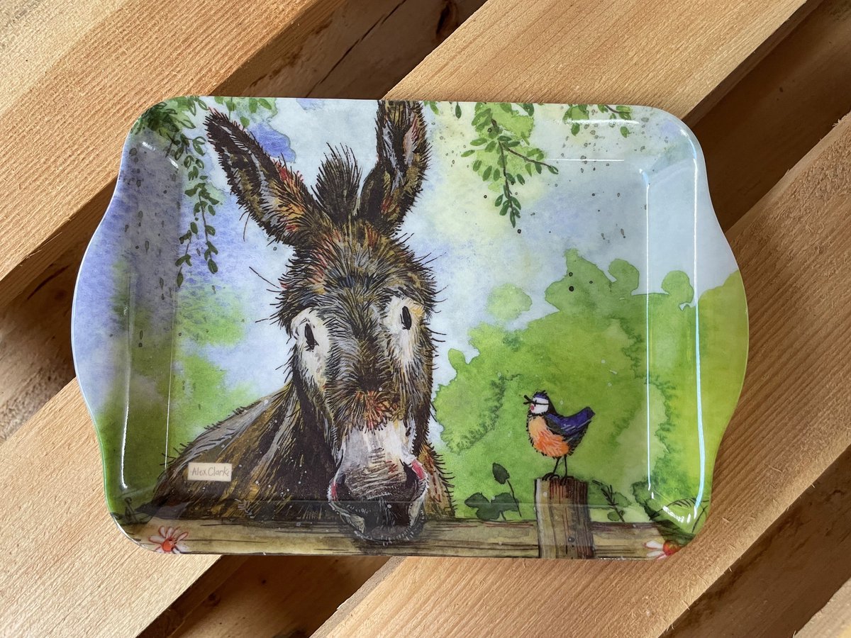 Alex Clark Dienblad Klein Formaat Ezel ~ Melamine Tray Donkey
