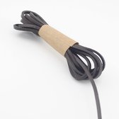 Leren koord, 3 rollen, 10 mx 3 mm, klassieke vintage lederen