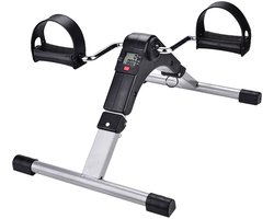 Creatorally Binnenhuis Opvouwbare Fietstrainer - Stoelfiets - Opvouwbare Bureaufiets met Display - Mini Hometrainer - Under Deskbike - Mobiliteitstrainer - Fitness - Bewegen Tijdens Je Werk - Beentrainer