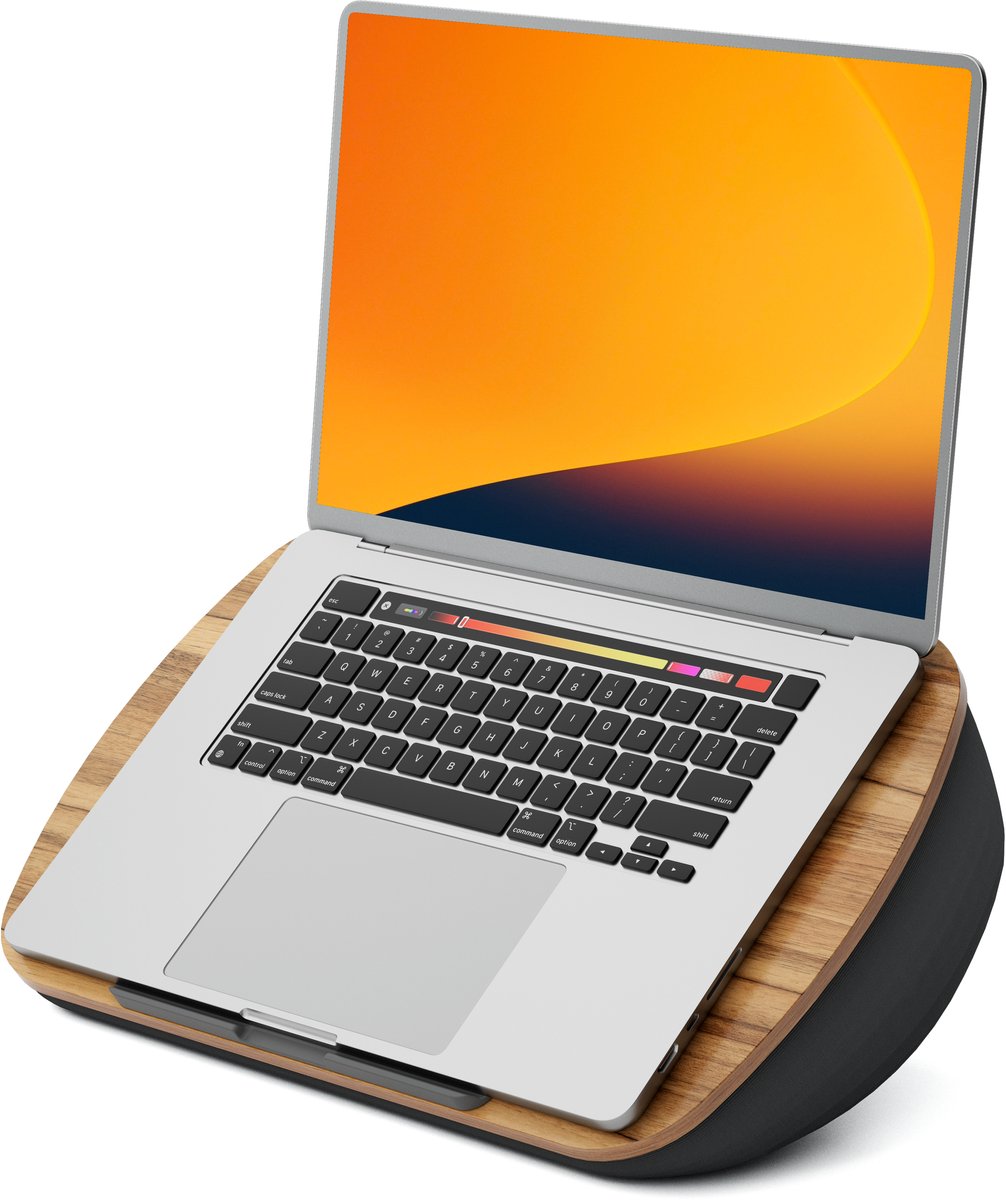 Alberenz ErgoLap Pro - Laptopkussen Laptray - Verstelbaar Bamboe Schootbureau - 17 inch - Cosmic Grey