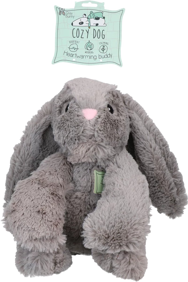 Cozy Dog Bunny hondenknuffel met hartslag