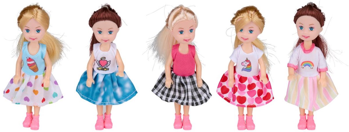 Fashion doll mini 5pcs