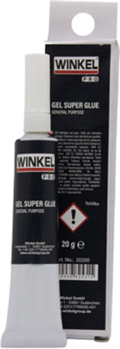Winkel 4W54 Superlijm Gel – Long Life Ca – Secondelijm – Sterke Lijm – 20 gram - Hobbylijm - druppelt niet