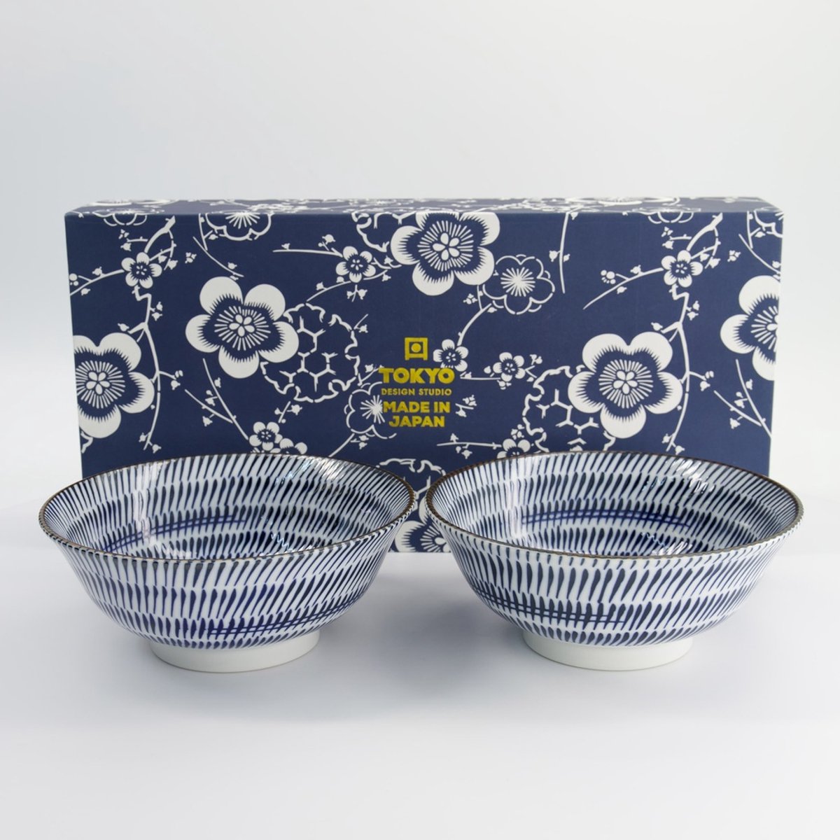 Tokyo Design Studio Ramen Bowl 2pcs Giftset 19x7.5cm 1100ml Kanna Made in Japan