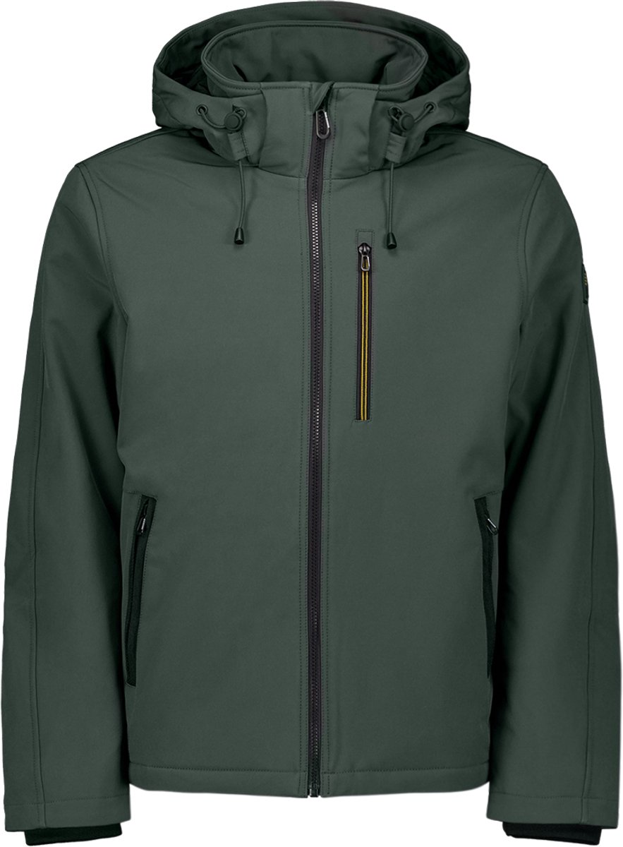 Softshell jacket met afritsbare capuchon