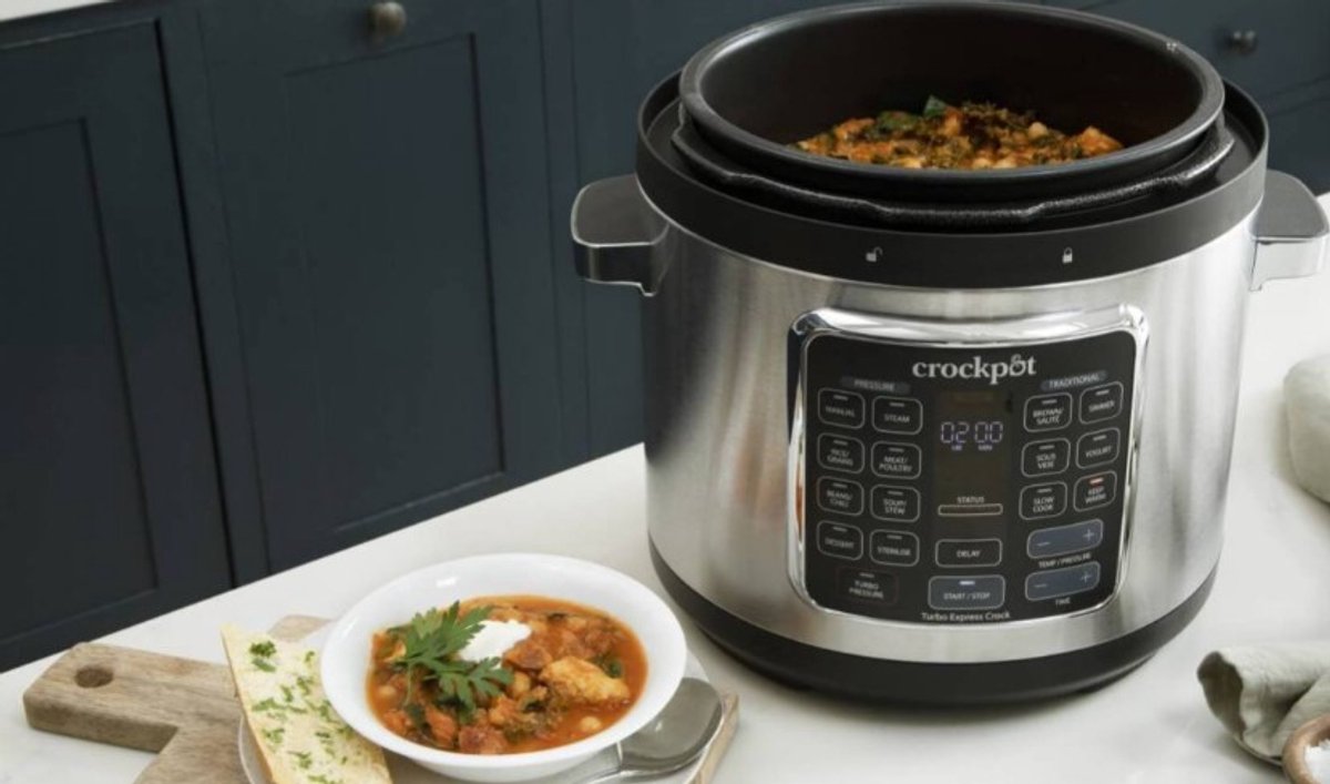CrockPot Turbo Express 5,6L Multicooker RVS 1400W - afbeelding 2