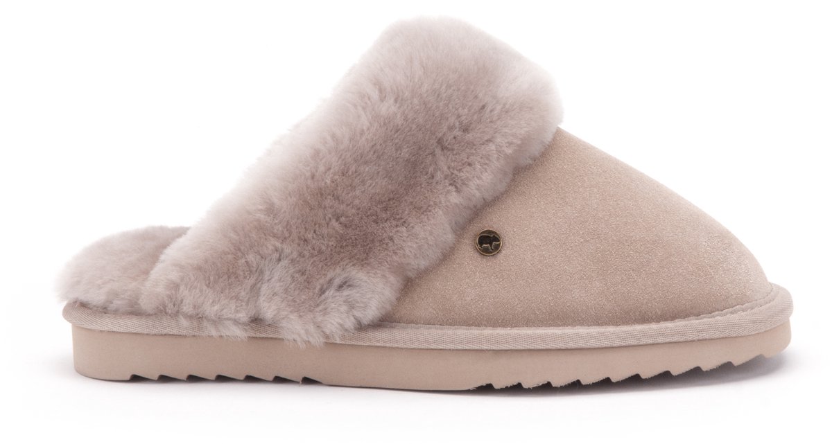 Warmbat Pantoffels Flurry FLS321058 Taupe Grijs
