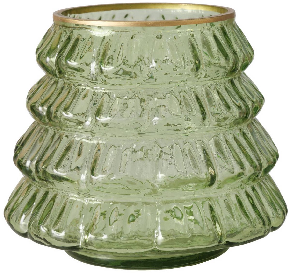 Glazen kaarsenhouder TIWA, hoogte 11,5 cm