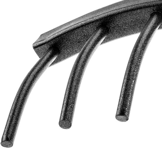 KADAX Tuinhark van staal, steenhark, hark zonder steel, robuuste rekenkop, hark, tuingereedschap (rechthoekig, 12 tanden) van Merkloos	 — afbeelding 4