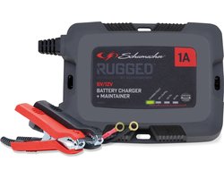 Schumacher Electric SPX 457 – Automatische Druppellader 1A 6/12V voor motor, scooter, quad, auto – Smart Akku lader met microprocessor