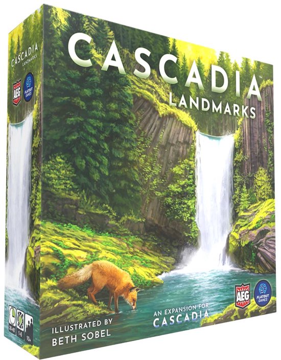 Foto: Cascadia landmarks bordspel engelstalige versie alderac entertainment group