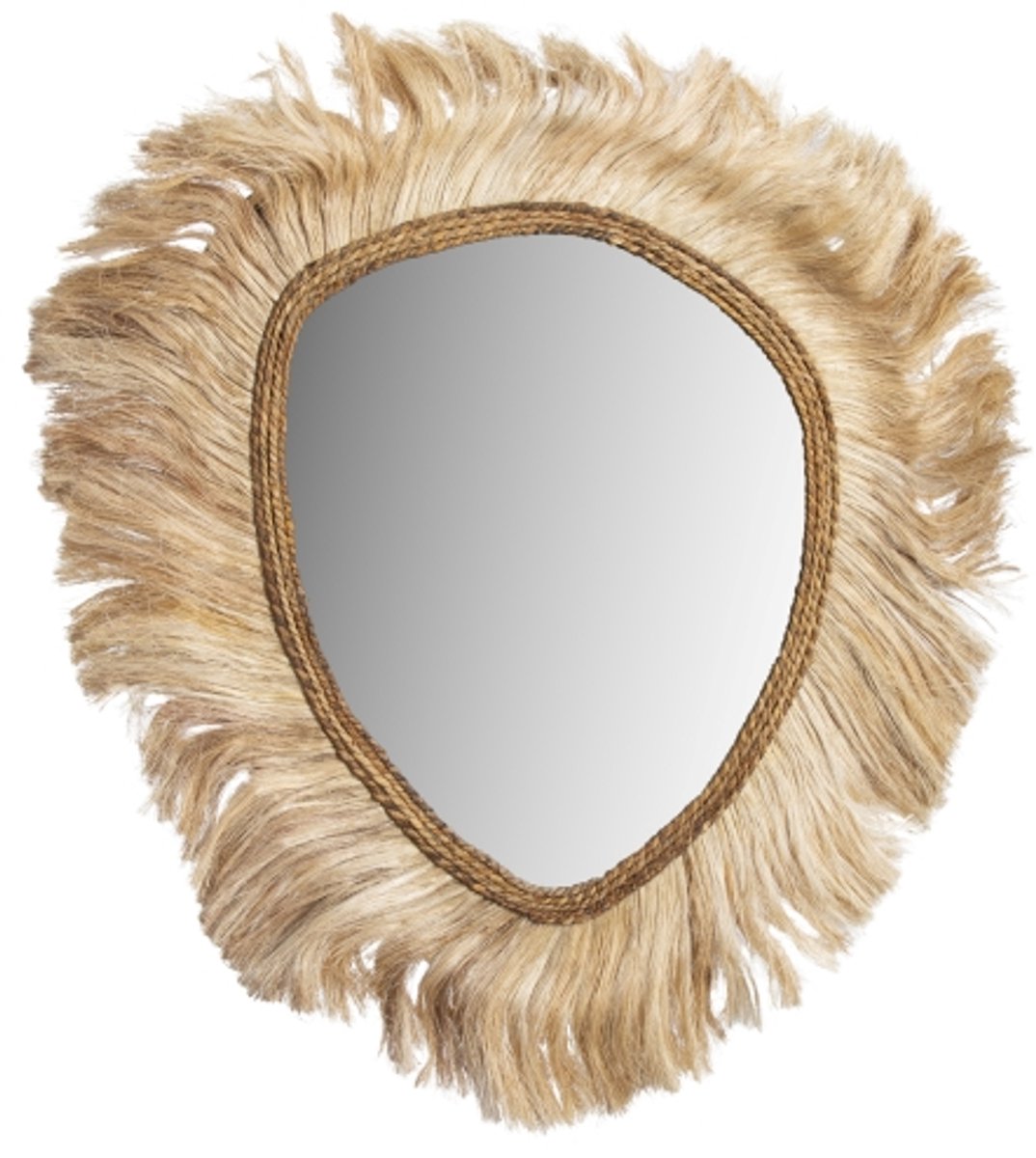 Morrigan - Spiegel - Trojan Shield - L 120cm x W 100cm x H 4cm - Natuurlijk