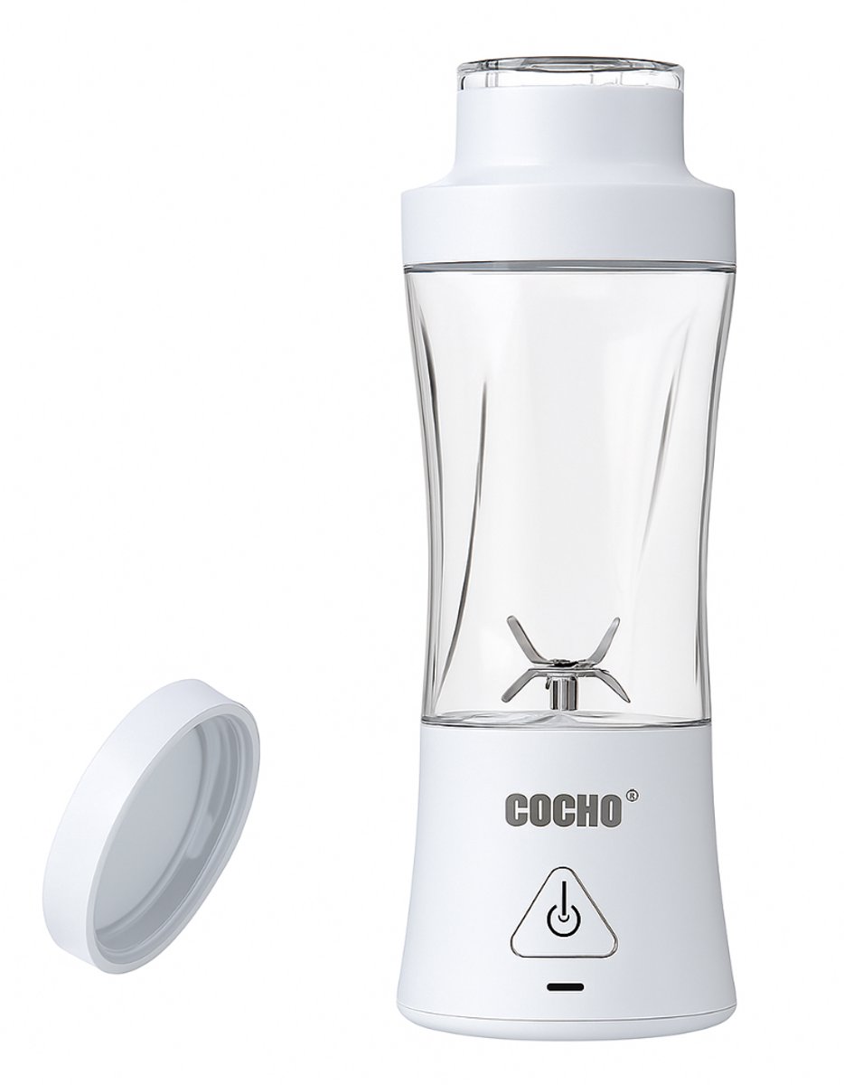 COCHO® Blender To Go - Smoothie Maker 650ML - Oplaadbare Mini Blender - Smoothies & Shakes - Draadloos & Draagbaar - Fruit Mixer - USB Oplaadbaar
