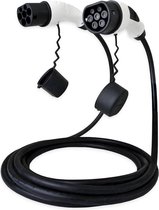 Tera Cable de Carga EV Tipo 2: 3,6 kW, 16 A, 5 Metros, 1 Fase, Tipo 2 a Tipo 2, Mennekes IP55, Carga rápida, Cable de Carga rápida, Coche eléctrico Tipo 2
