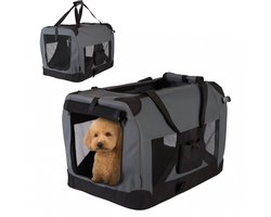 HiPet® Opvouwbare Hondendraagtas / Reistas voor Honden & Katten Maat XL (81.3 x 58.4 x 58.4 cm) - Grijs
