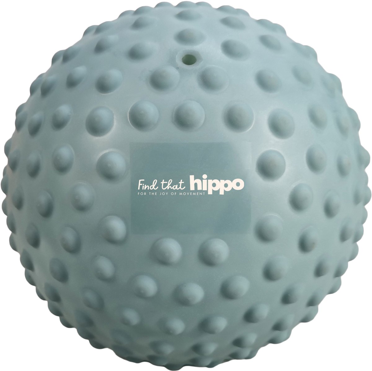 FIND THAT HIPPO Sensorische Speelbal - Loodblauw - Ø22 Cm - Zachte Noppenbal - Stimuleert tastzin & motoriek - Baby - 6m+