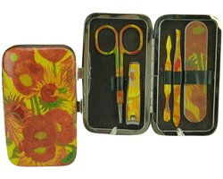 Manicuresetje - Van Gogh - Zonnebloemen - 5-Delig - Souvenir - Relatie Geschenk
