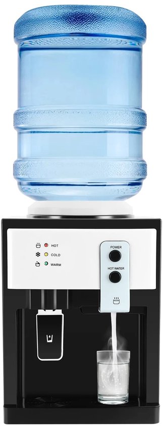 Foto: Hennova waterdispenser waterkoeler watertank drankdispenser koud en warm water multifunctioneel 220v zwart