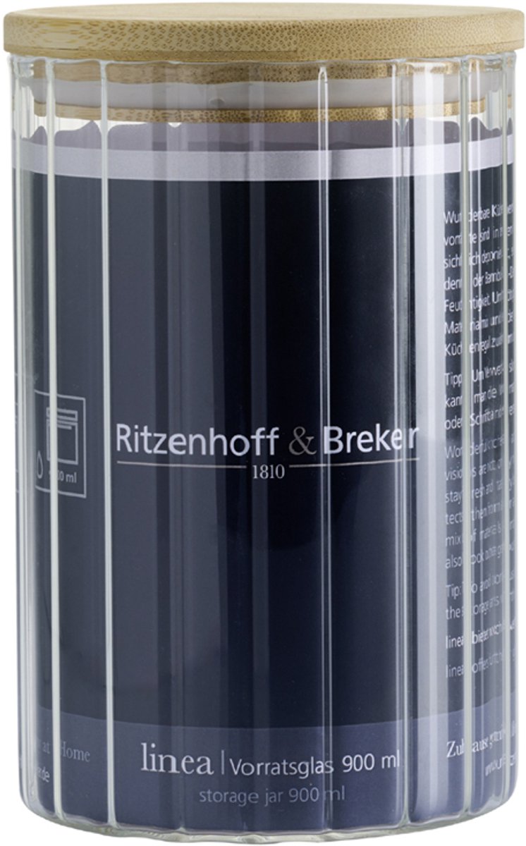 Ritzenhoff & Breker Voorraadpot LINEA, rond, 0,6 liter