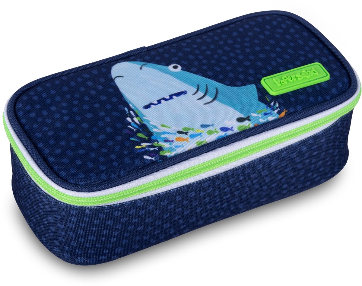 Lannoo Graphics - PAPERSALAD ETUI BOX 21CM BLUE / SHARK
