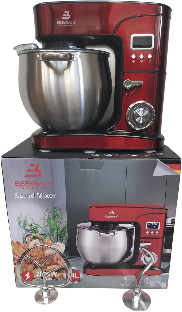 Robot Pâtissier Facelle 1500W Petit électroménager 6,2 L,Robot Pétrin Profession