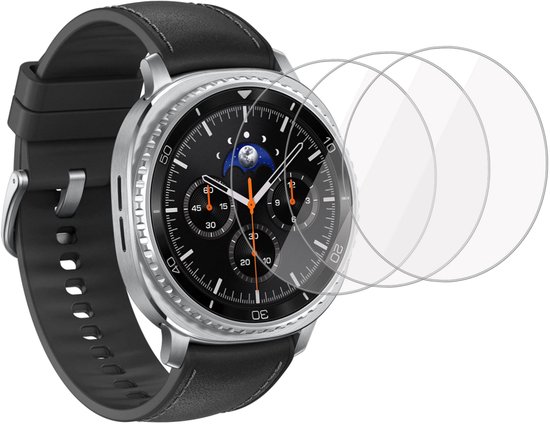 ChiGuard Screenprotector 3x geschikt voor Samsung Galaxy Watch 8 Classic Screenprotector - Beschermglas - Curved - GuardCover