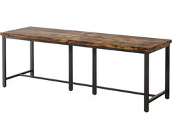 Computerbureau - Voor 2 personen en thuiskantoor - Extra lang dubbel werkstation - 78,7 inch, grote studie schrijftafel