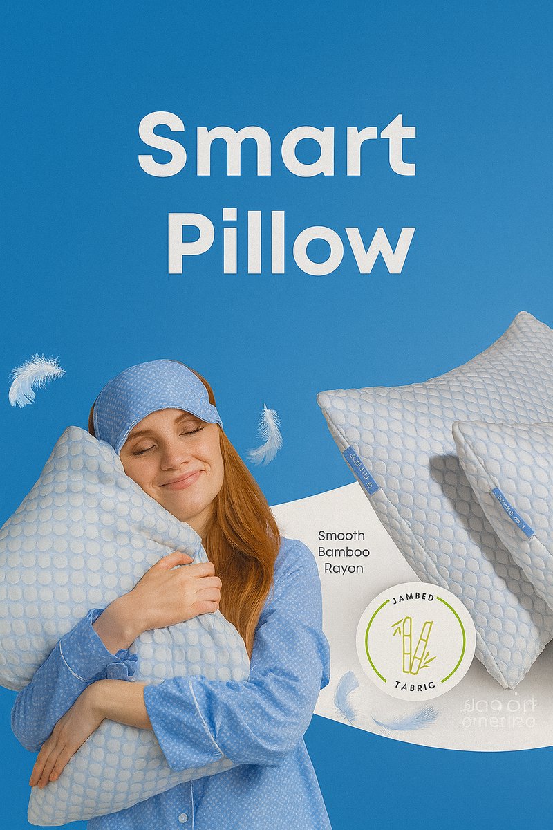 Smart Pillow – Ergonomisch Hoofdkussen – Verstelbare Memory Foam Vulling – Ademend & Hypoallergeen