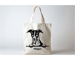 Tote Bag Whippet See - DogLife - PuppyLove - DogLovers - CuteDog - HondenLeven - PuppyLiefde - HondenLiefhebbers - SchattigeHond