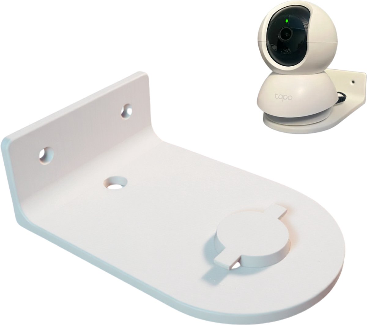 muurbeugel voor Tapo C200 & Tapo C210 –inclusief schroeven & plugs – Wit – Gemaakt van gerecycled polymeer