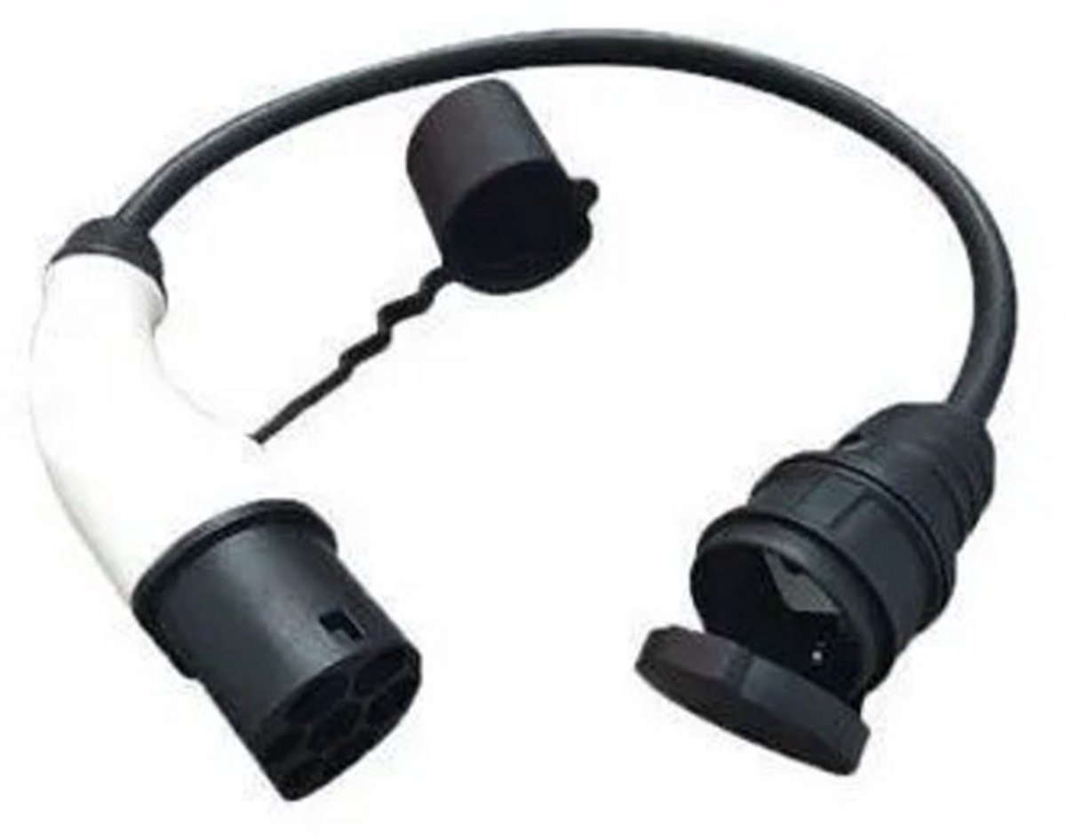 Adapter Type 2 naar Schuko - Krachtige 220V 16A Adapter