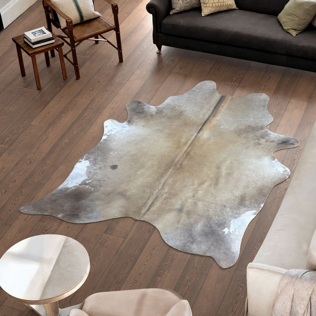 Koeienhuid Vloerkleed - 224 cm x 180 cm - Koeienkleed / Koeienvel / Dierenvel / Dierenhuid Tapijt