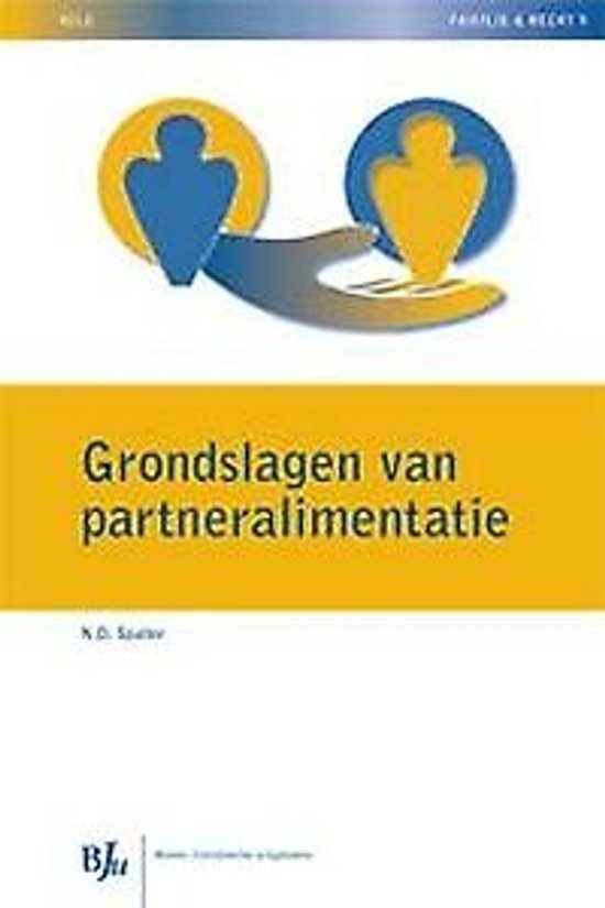 NILG - Familie en recht 9 - Grondslagen van partneralimentat ... - cover