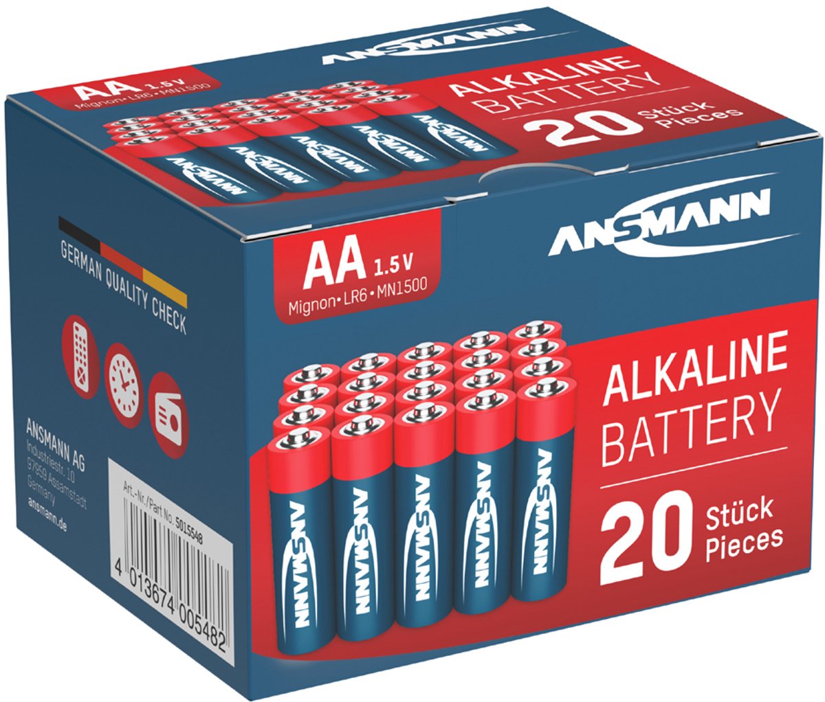 ANSMANN - Alkaline batterijen - AA - 40 stuks
